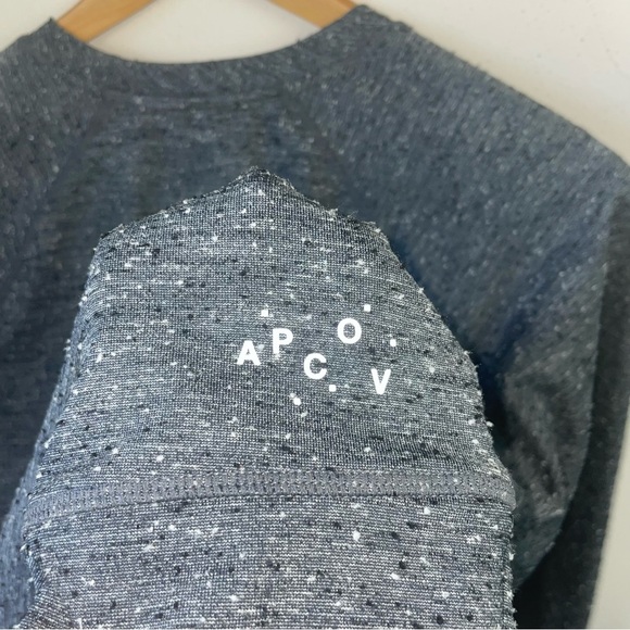 A.P.C. x Outdoor Voices Sweat Running Crew in Charcoal - Picture 6 of 7